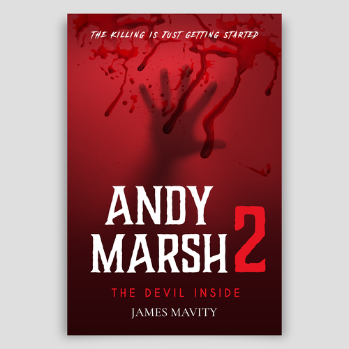 Devil design with the title 'serial killer book cover'