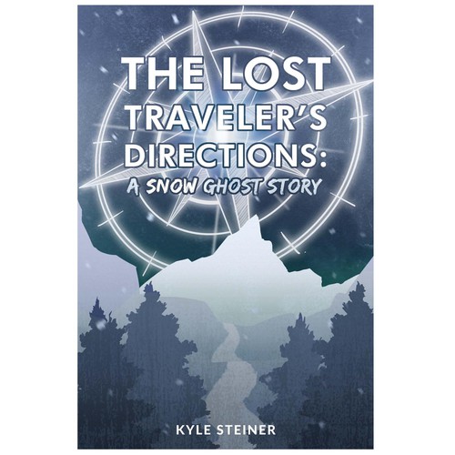 Scene design with the title 'Book Cover : Traveler's Direction'