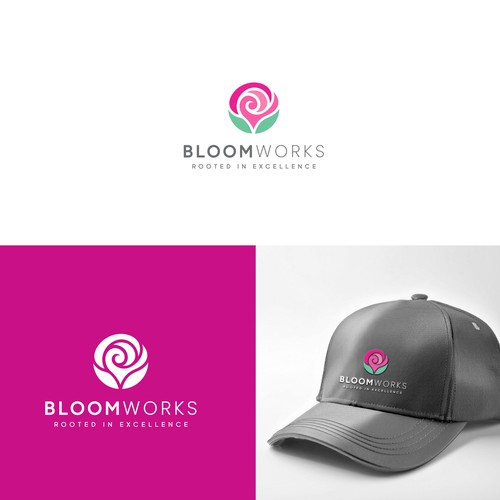 Bloom design with the title 'Gardening & Landscaping Brand Package'