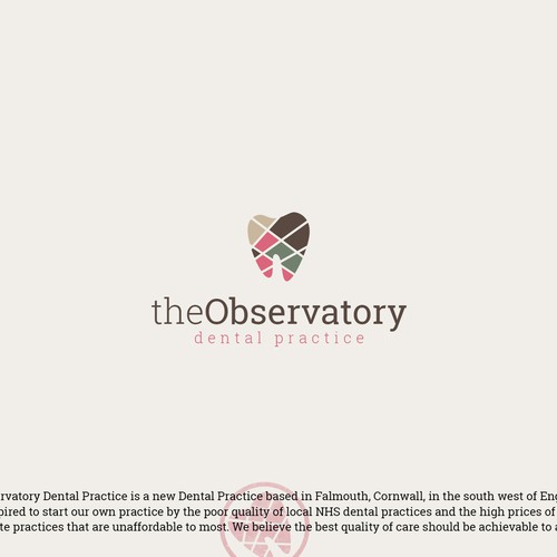 Colorful design with the title 'Logo design for the Observatory '