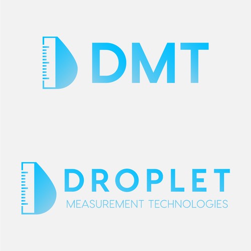 Measurement logo with the title 'Droplet logo'