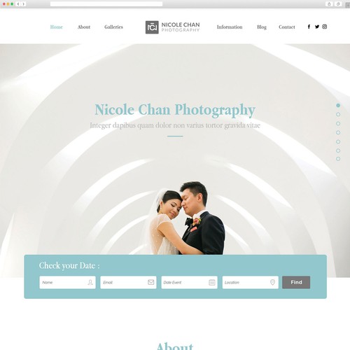 Photography website with the title 'Photography Website '