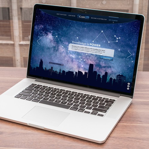 Bitcoin website with the title 'Landing Page'