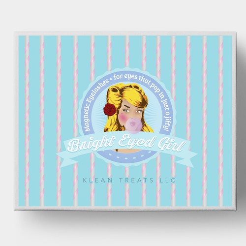 Girly packaging with the title 'Illustration Concept for Klean Treats '