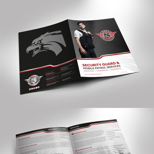 Folder design with the title 'An attractive Presentation Folder for a Security Company!!'
