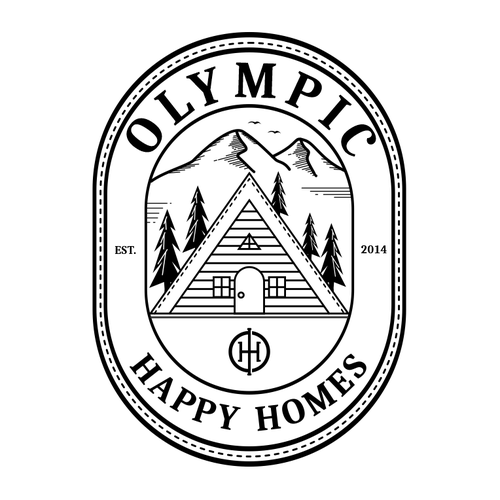 Olympic design with the title 'Olympic Happy Homes'