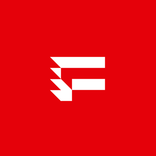 F logo with the title 'F1 LOGO CONCEPT'