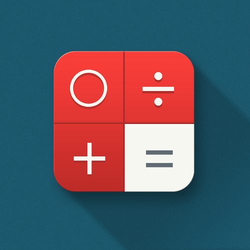 Calculator design with the title 'Help LifeCentrics, LLC with a new icon or button design'