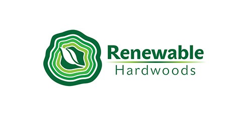 Green logo with the title 'Create a re-new-a-ble logo!'