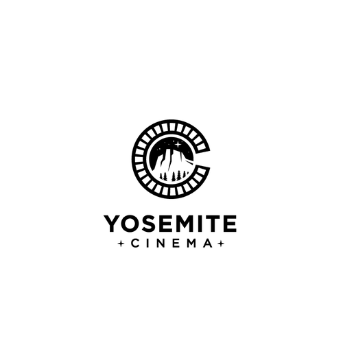 Movie logo with the title 'Yosemite cinema'