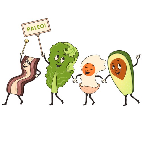 Character t-shirt with the title 'Paleo! A Tshirt Parody of the Vintage "Let's go out to the Lobby.." Commercial'