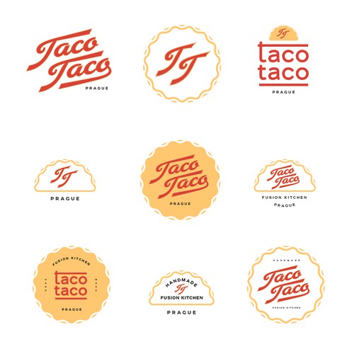 Taqueria logo with the title 'Vintage Logo for Tacos'