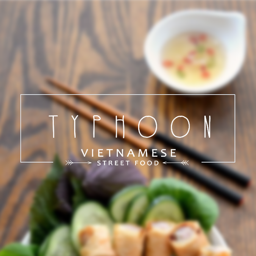 Frame logo with the title 'Vietnamese street food'