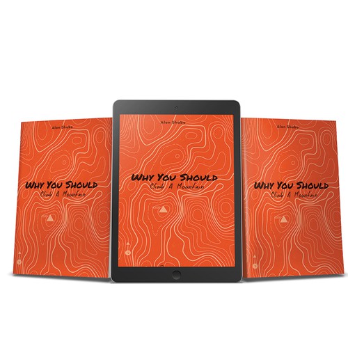 Orange book cover with the title 'Book about climbing and sucess'