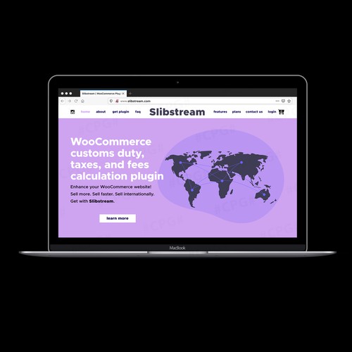 Splash screen design with the title 'AVAILABLE LANDING PAGE WEBSITE Design'