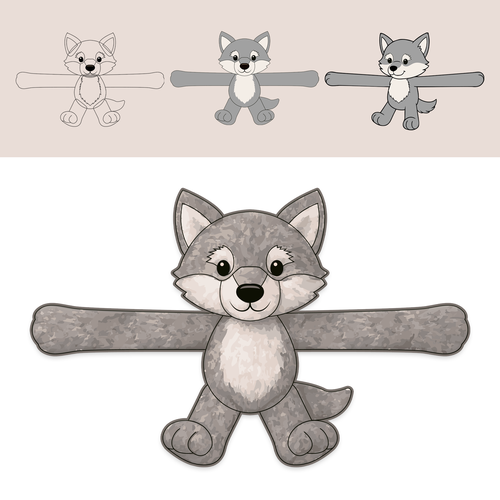 Plush design with the title 'Plush animal Design'