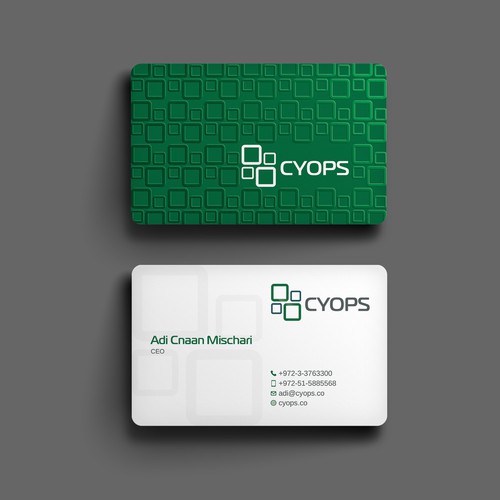 Spot UV design with the title 'Spot UV Business Card'