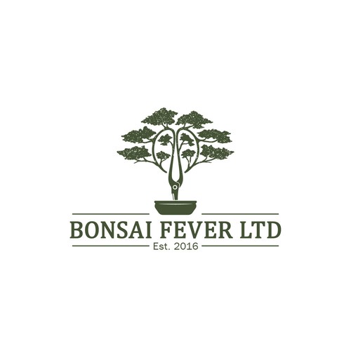 Bonsai design with the title 'Logo for Bonsai Tool Supplier'