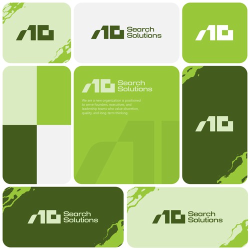 Corporate identity logo with the title 'Modern A10 Search Solutions Logo Design'