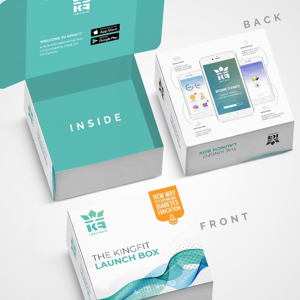 Launch design with the title 'Package and Logo design'