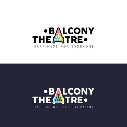 Happiness logo with the title 'Balcony Theatre'