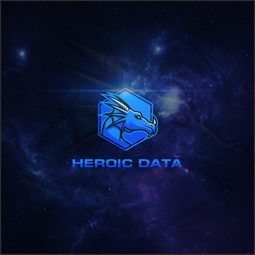 Esports logo with the title 'Heroic Data'