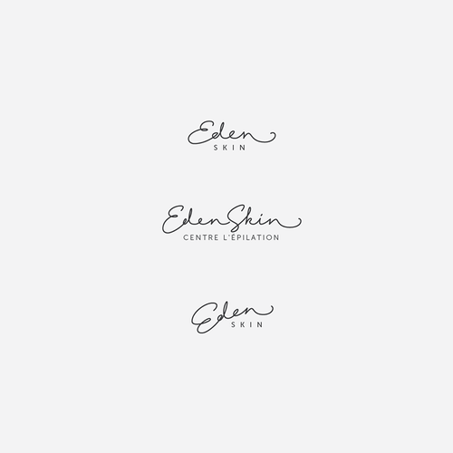 Calligraphy design with the title 'EdenSkin'