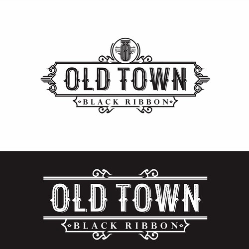 Moonshine logo with the title 'OLD TOWN WHISKY'