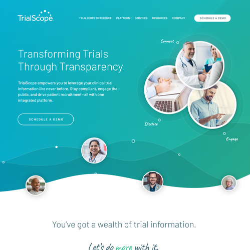 Pharmaceutical design with the title 'TrialScope - Total redesign'