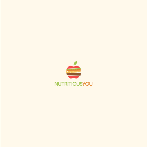 Sandwich shop logo with the title 'Logo for NutritiousYou'