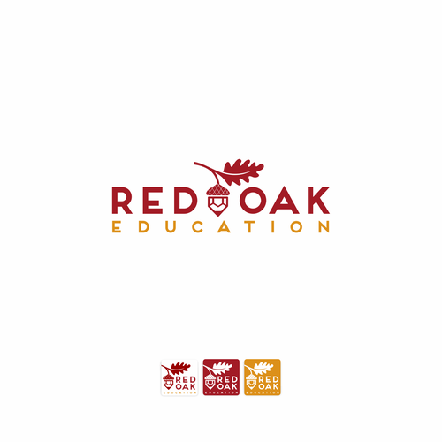 Red brand with the title 'Simple logo design '