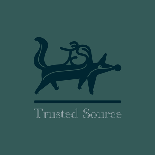 Easy to draw logo with the title 'Trusted Source '