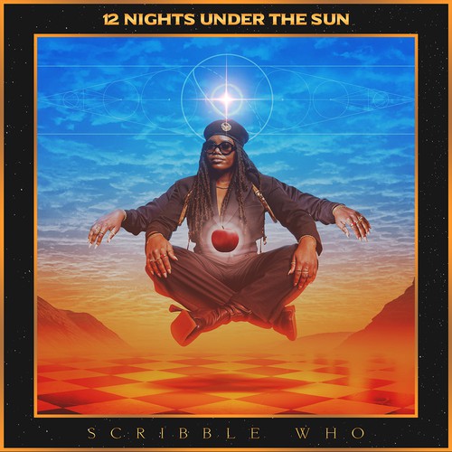Mythical design with the title '12 Nights Under the Sun - Album Cover'