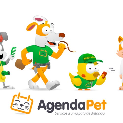 Logo illustration with the title 'Help AgendaPet with a new illustration'
