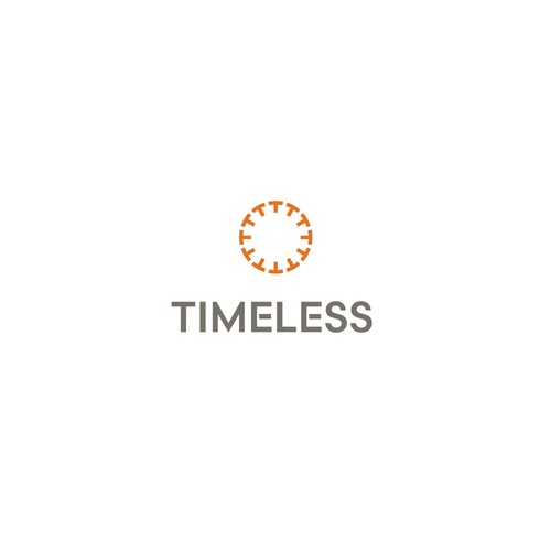 Clock design with the title 'Concept for Timeless, a travel and tourism business'