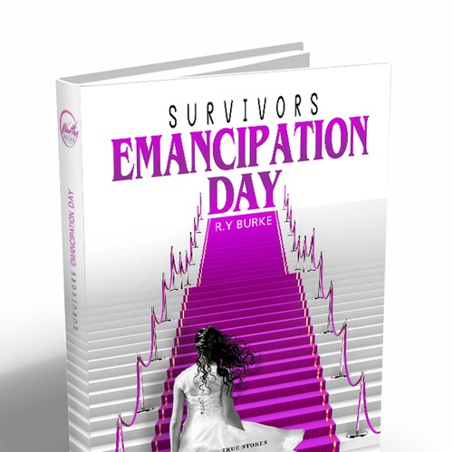 Purple book cover with the title 'Book Cover for female readers'