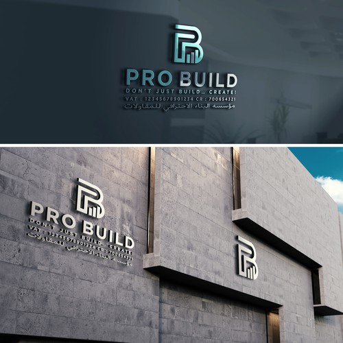 Building brand with the title 'Logo & Brand identity pack design for Construction brand'