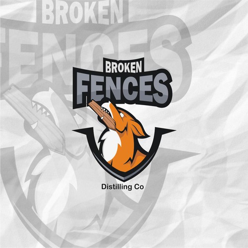 Charcoal logo with the title 'Broken Fences'