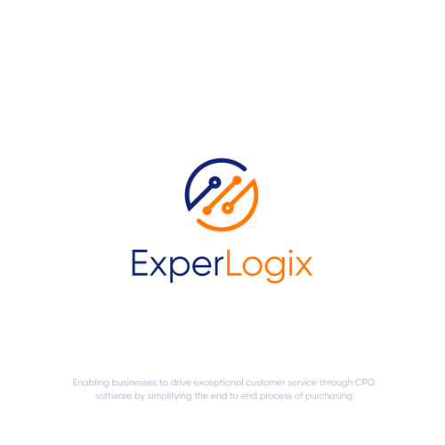 Logic design with the title 'Experlogix logo design concept'
