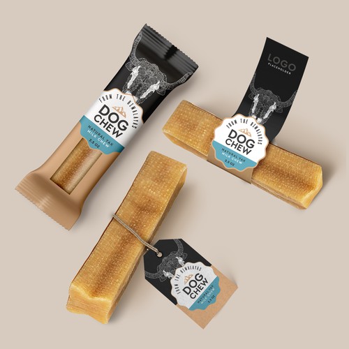 Bar design with the title 'Dog Chew Bars Design '