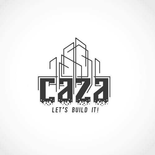 Authentic logo with the title 'Logo design for Caza'