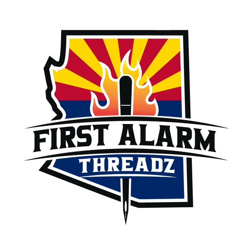 Embroidery design with the title 'FIRST ALARM THREADZ'