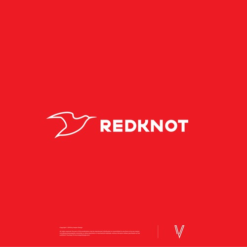 Flying design with the title 'Redknot travel agency'