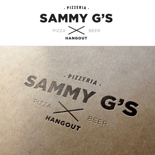 Pizza logo with the title 'Industrial Sammy G's '