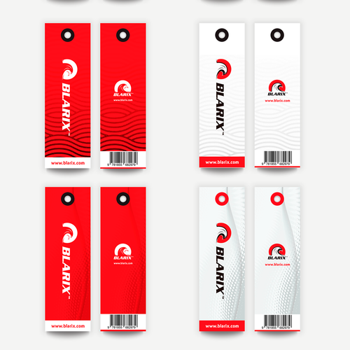 Tag design with the title 'Hangtag and Care label (Swimwear Blarix)'