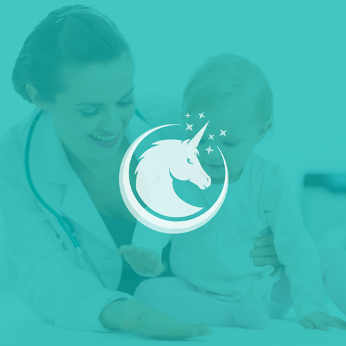 Pediatric design with the title 'Unicorn Logo For Sale'