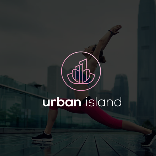 Urban brand with the title 'Logo for urban yoga studio'
