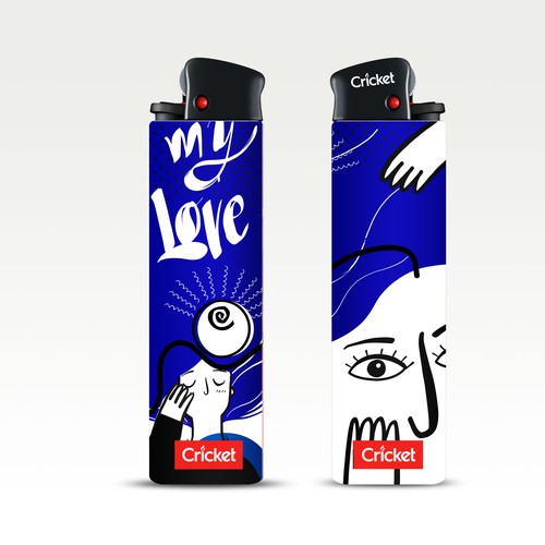 Product design illustration with the title 'Cricket'