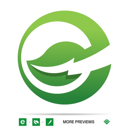 Energy brand with the title 'Enervance logo concept'