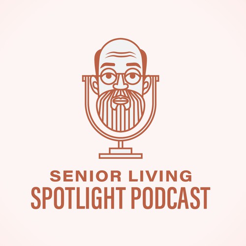 Podcast brand with the title 'Logo Design for a Podcast for Senior Citizens'